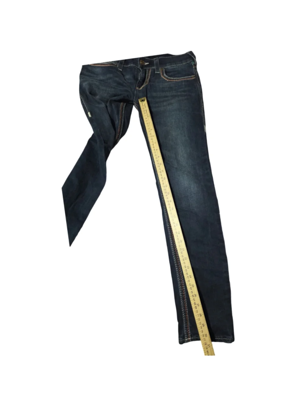 Men's True Religion Rocco Relaxed Skinny Jeans, Blue, Waist 30